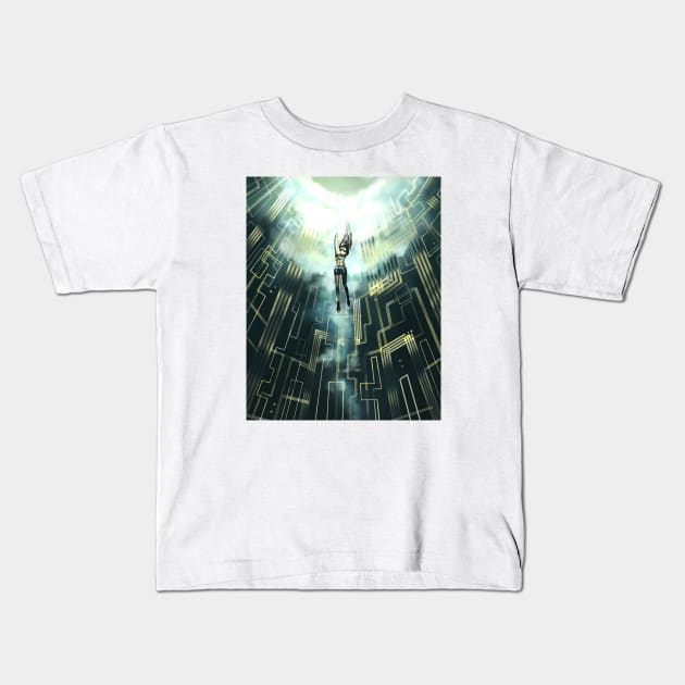 Digital ascend Kids T-Shirt by Anazaucav